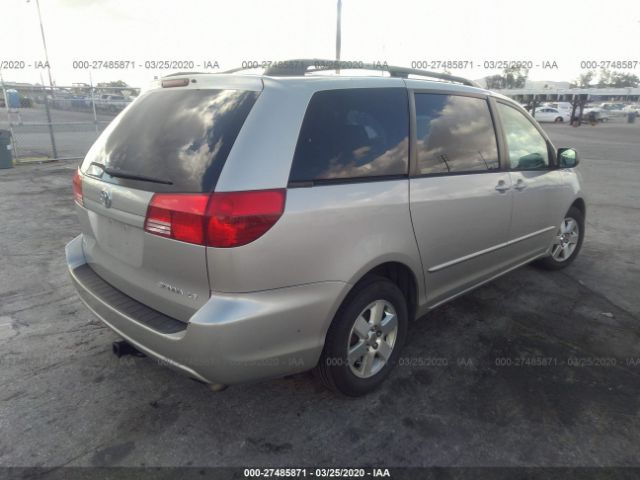 5TDZA23C24S090325 - 2004 TOYOTA SIENNA CE/LE Silver photo 4