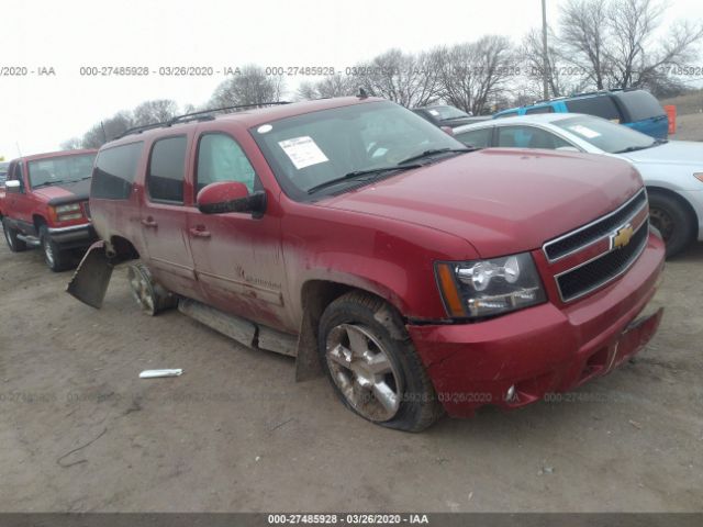 1GNSKJE72DR356389 - 2013 CHEVROLET SUBURBAN K1500 LT Red photo 1