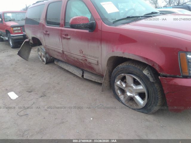 1GNSKJE72DR356389 - 2013 CHEVROLET SUBURBAN K1500 LT Red photo 6