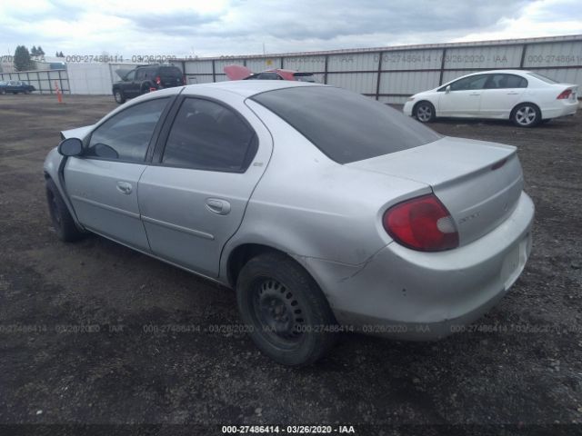 1B3ES46C51D130585 - 2001 DODGE NEON SE/ES Silver photo 3