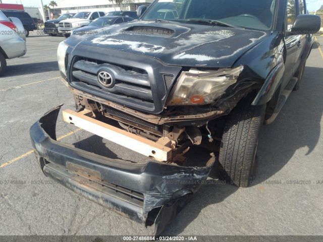 5TELU42N45Z041577 - 2005 TOYOTA TACOMA DOUBLE CAB 黑色 照片 6