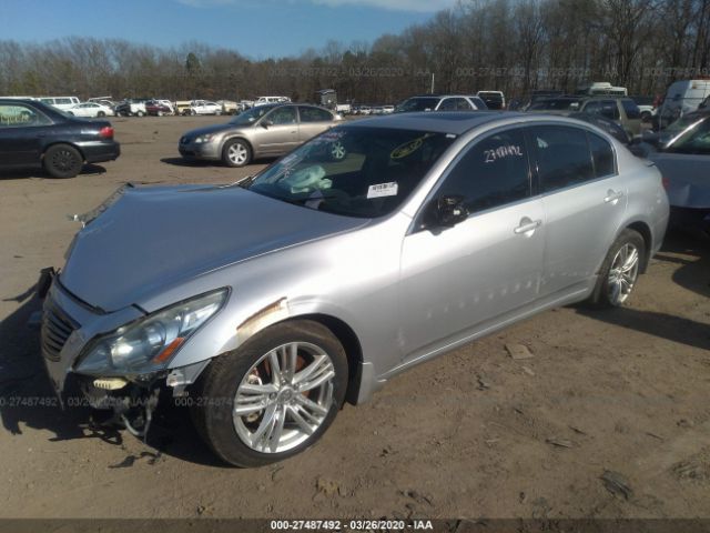 JN1CV6AR8BM356726 - 2011 INFINITI G37  Silver photo 2