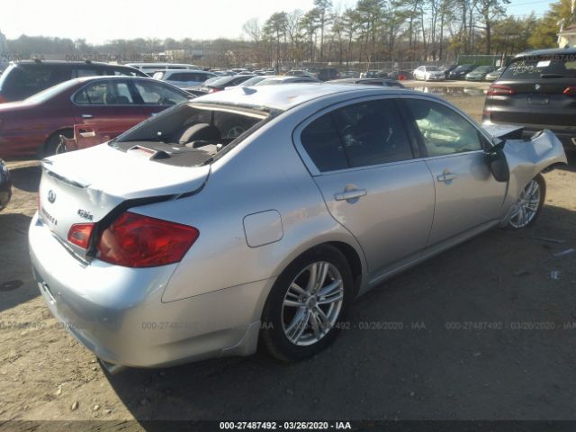 JN1CV6AR8BM356726 - 2011 INFINITI G37  Silver photo 4