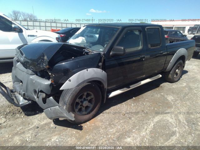 1N6ED29X12C354243 - 2002 NISSAN FRONTIER CREW CAB XE/CREW CAB SE Black photo 2