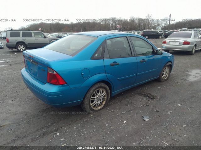 1FAHP34N37W218016 - 2007 FORD FOCUS ZX4/S/SE/SES Blue photo 4