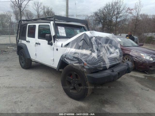 1C4BJWDG8HL519713 - 2017 JEEP WRANGLER UNLIMITE SPORT White photo 1