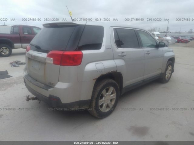 2CTALBEW1A6254219 - 2010 GMC TERRAIN SLE Silver photo 4