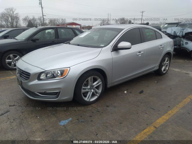 YV1612FS0E2277538 - 2014 VOLVO S60 T5 Silver photo 2