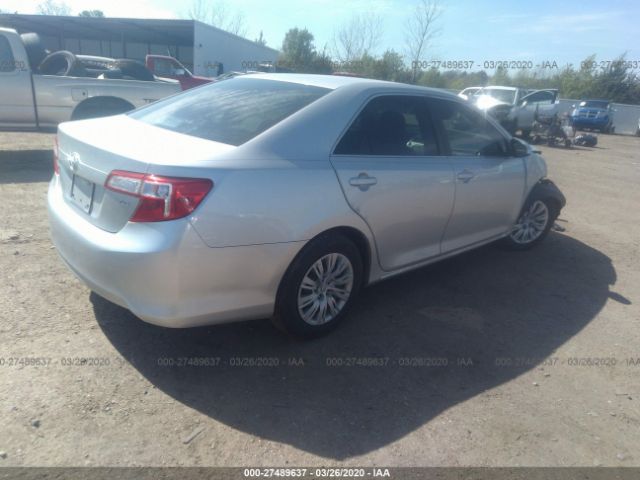 4T1BF1FK8CU119980 - 2012 TOYOTA CAMRY SE/LE/XLE Silver photo 4