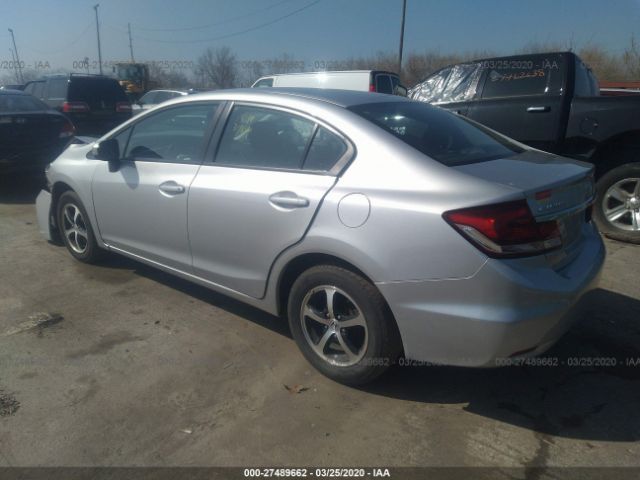 19XFB2F73FE100436 - 2015 HONDA CIVIC SE Silver photo 3