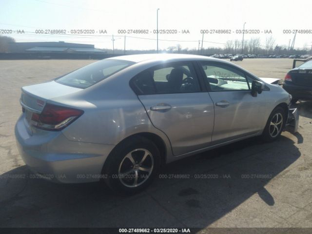 19XFB2F73FE100436 - 2015 HONDA CIVIC SE Silver photo 4