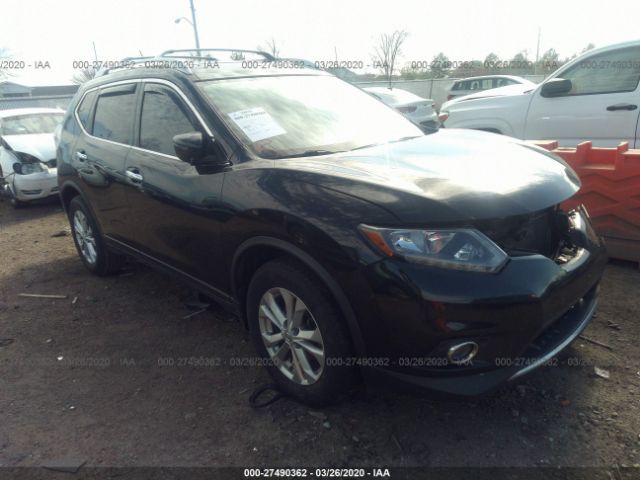 KNMAT2MT7GP602312 - 2016 NISSAN ROGUE S/SL/SV Black photo 1