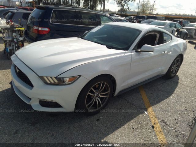 1FA6P8TH8G5246612 - 2016 FORD MUSTANG  White photo 2