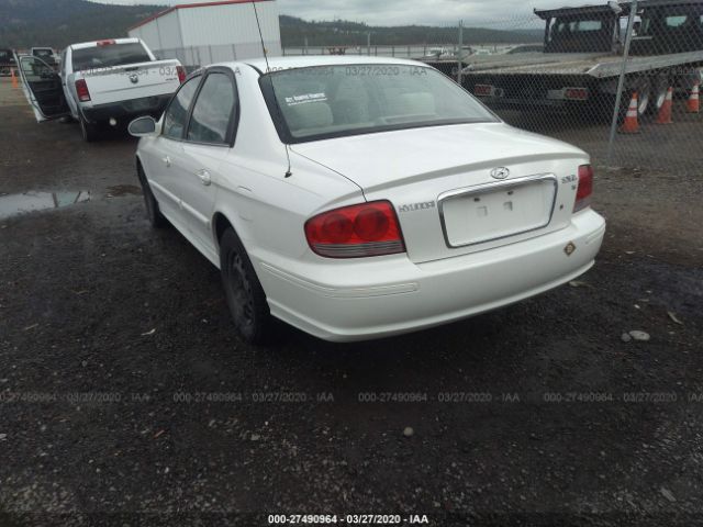 KMHWF25H95A163276 - 2005 HYUNDAI SONATA GL White photo 3