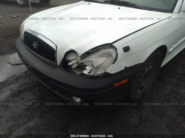 KMHWF25H95A163276 - 2005 HYUNDAI SONATA GL White photo 6