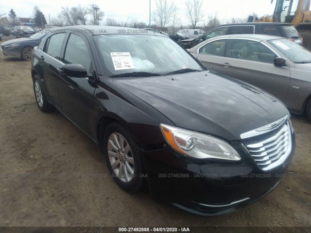 1C3CCBAB3CN204190 - 2012 CHRYSLER 200 LX Black photo 1