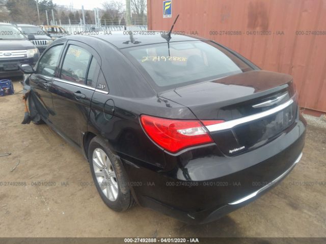 1C3CCBAB3CN204190 - 2012 CHRYSLER 200 LX Black photo 3