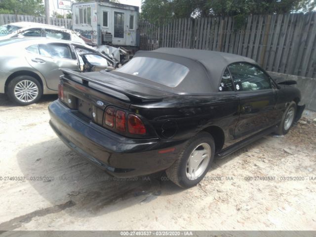 1FALP4448TF181627 - 1996 FORD MUSTANG  Black photo 4