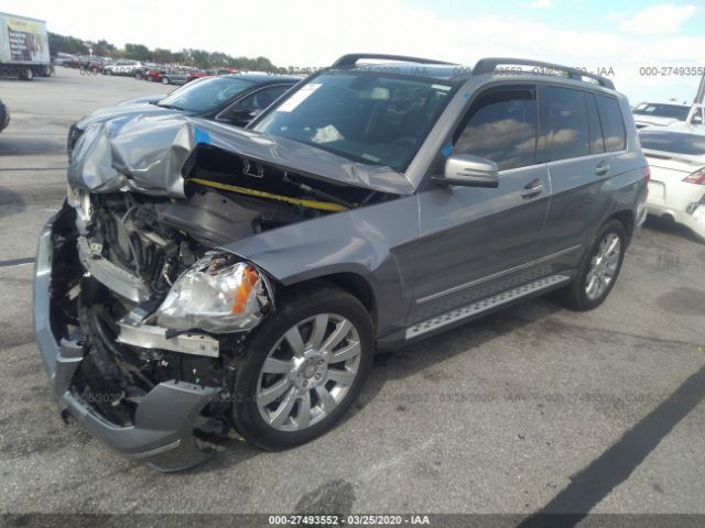 WDCGG8HB6CF882141 - 2012 MERCEDES-BENZ GLK 350 4MATIC Gray photo 2