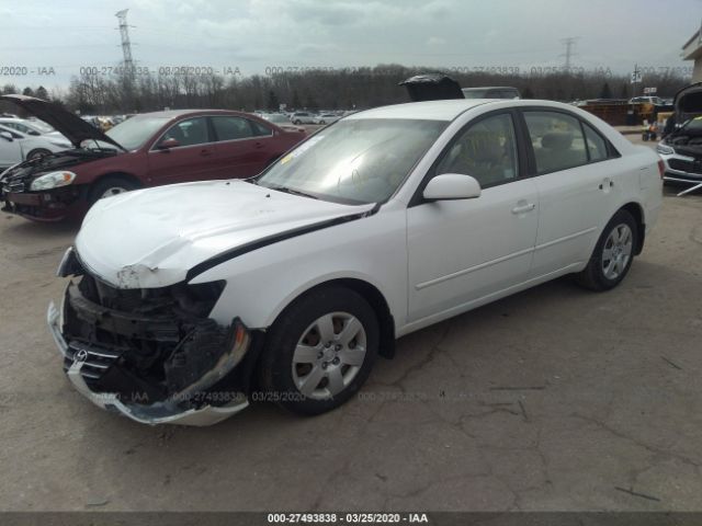 5NPET4ACXAH643022 - 2010 HYUNDAI SONATA GLS White photo 2