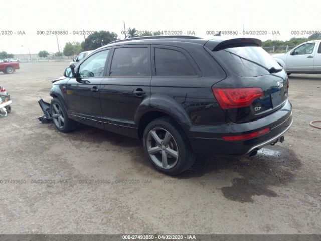 WA1LGAFE2FD023129 - 2015 AUDI Q7 PREMIUM PLUS Black photo 3