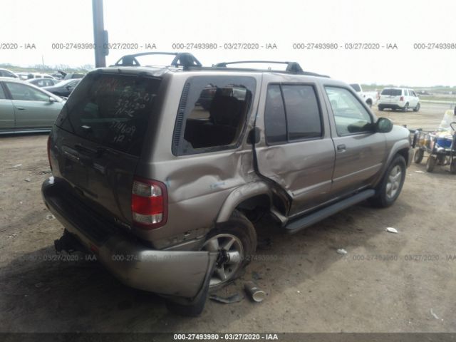 JN8DR09X71W580762 - 2001 NISSAN PATHFINDER LE/SE/XE Gold photo 4