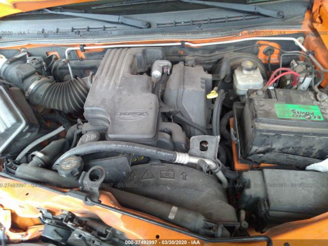 1GTCS148758204879 - 2005 GMC CANYON  Orange photo 10