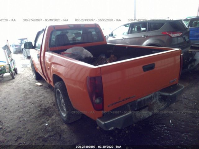 1GTCS148758204879 - 2005 GMC CANYON  Orange photo 3