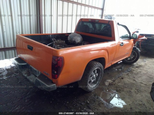 1GTCS148758204879 - 2005 GMC CANYON  Orange photo 4