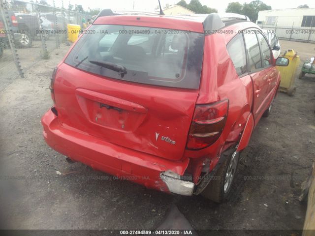 5Y2SL63825Z410693 - 2005 PONTIAC VIBE  Red photo 4