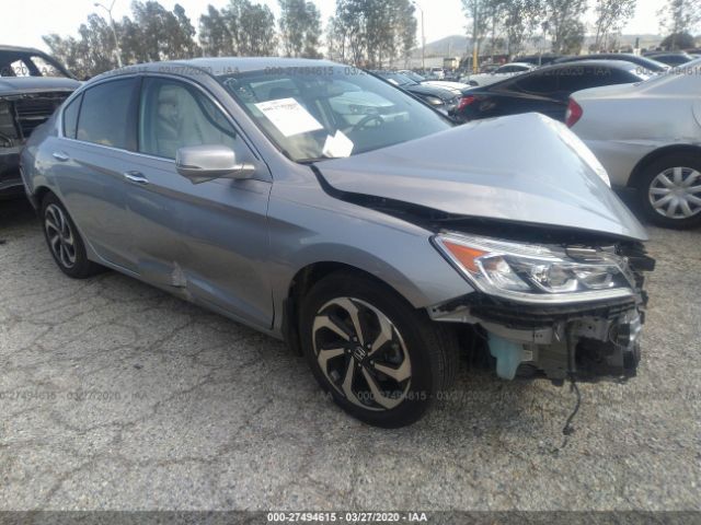 1HGCR2F89HA142852 - 2017 HONDA ACCORD EXL Silver photo 1