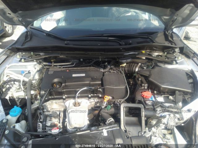 1HGCR2F89HA142852 - 2017 HONDA ACCORD EXL Silver photo 10