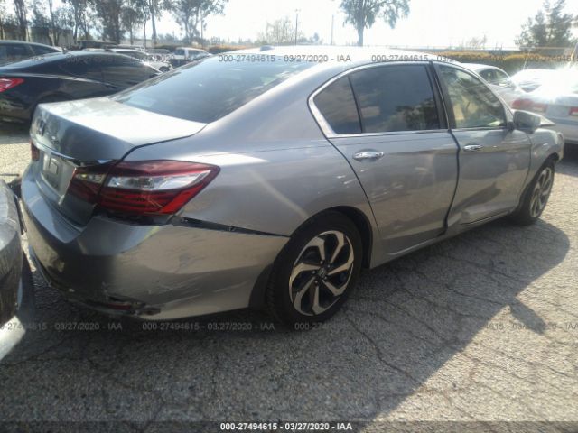 1HGCR2F89HA142852 - 2017 HONDA ACCORD EXL Silver photo 4