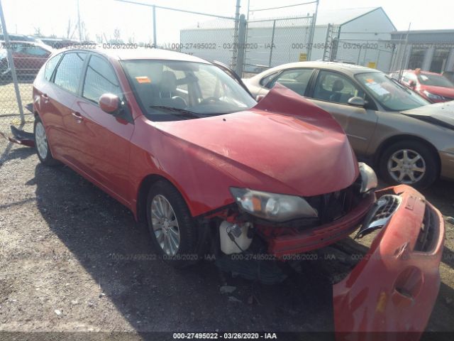 JF1GH61688H823470 - 2008 SUBARU IMPREZA 2.5I Red photo 1