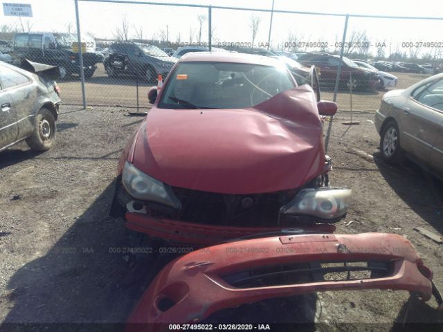 JF1GH61688H823470 - 2008 SUBARU IMPREZA 2.5I Red photo 6