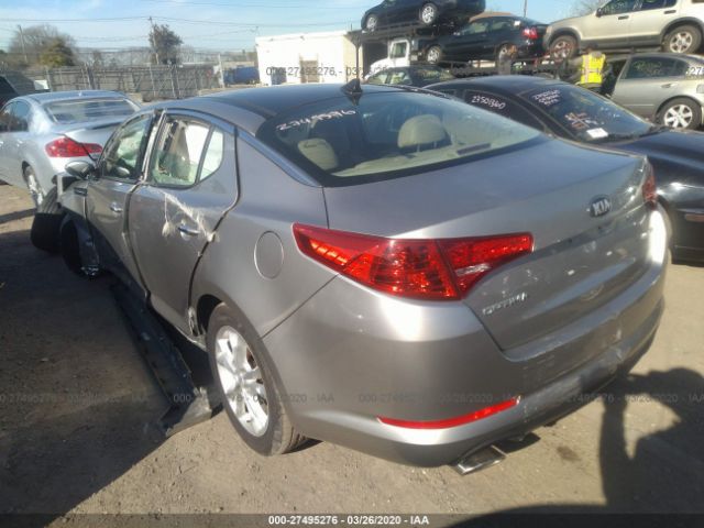 5XXGN4A77DG141512 - 2013 KIA OPTIMA EX Silver photo 3