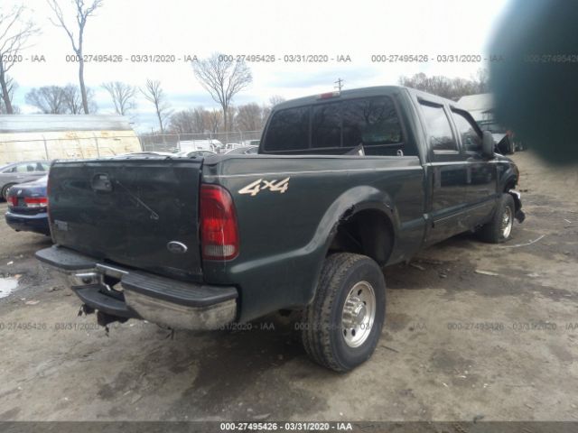 1FTSW31F01EB06447 - 2001 FORD F350 SRW SUPER DUTY Green photo 4