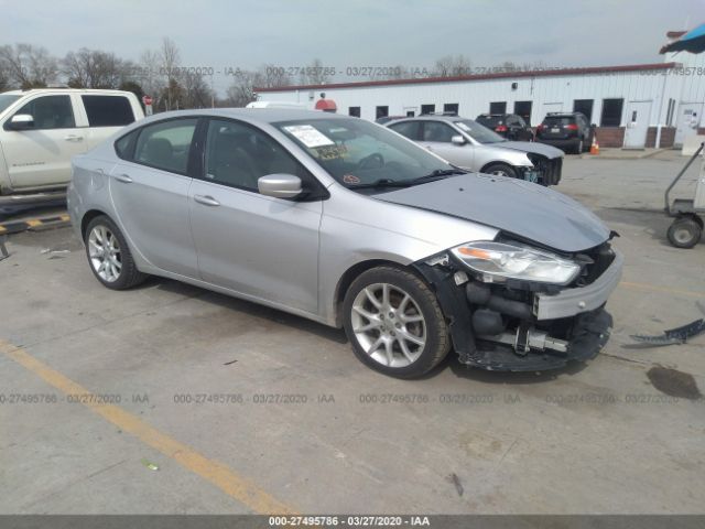 1C3CDFBAXDD123558 - 2013 DODGE DART SXT Silver photo 1