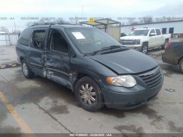 2A4GP54L36R809268 - 2006 CHRYSLER TOWN & COUNTRY TOURING Blue photo 1