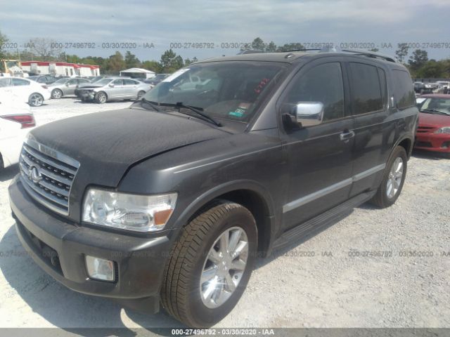 5N3AA08C88N910433 - 2008 INFINITI QX56  Gray photo 2