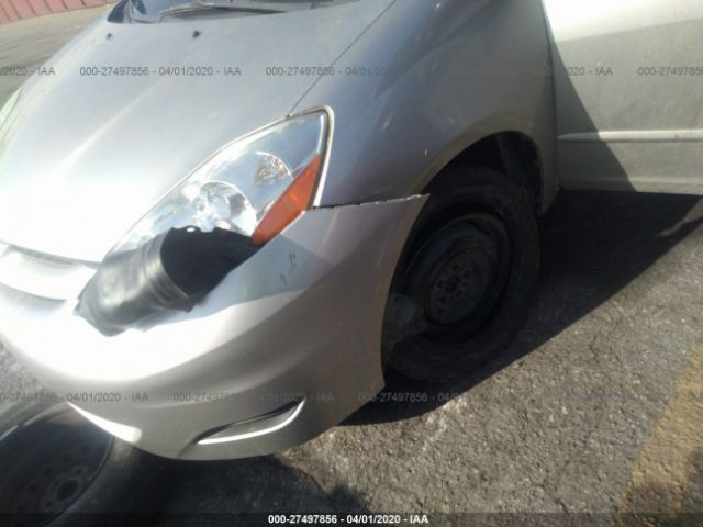 5TDZA23C66S506170 - 2006 TOYOTA SIENNA CE/LE Silver photo 6