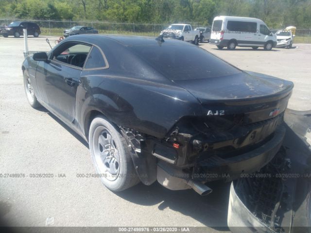 2G1FA1E36D9158170 - 2013 CHEVROLET CAMARO LS Black photo 3