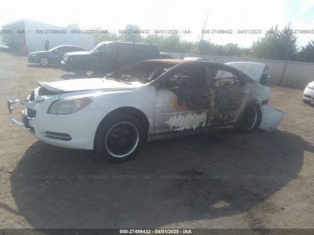 1G1ZG57B694232334 - 2009 CHEVROLET MALIBU LS White photo 2