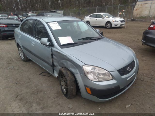 KNADE123086407161 - 2008 KIA RIO LX/SX Blue photo 1