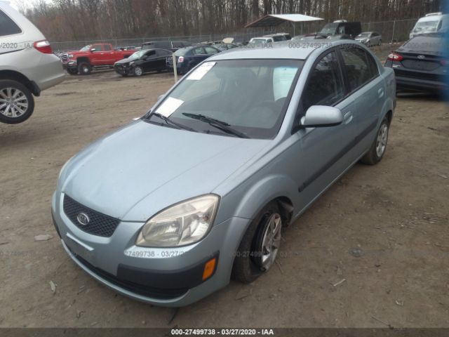 KNADE123086407161 - 2008 KIA RIO LX/SX Blue photo 2