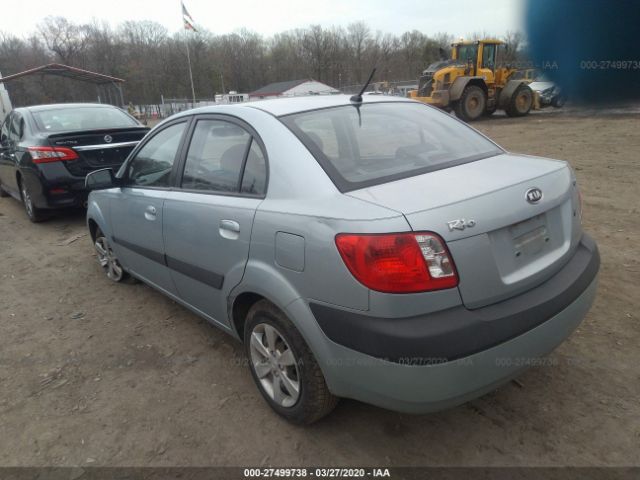 KNADE123086407161 - 2008 KIA RIO LX/SX Blue photo 3