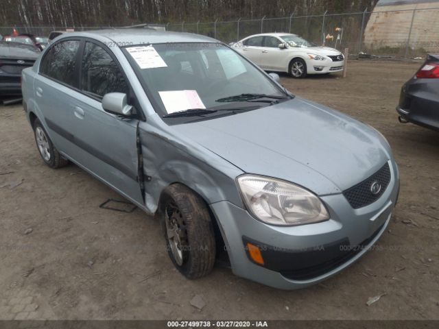 KNADE123086407161 - 2008 KIA RIO LX/SX Blue photo 6