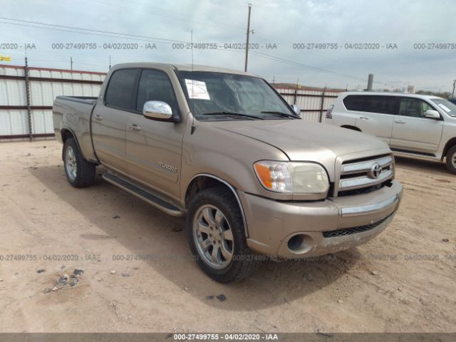 5TBET34106S517332 - 2006 TOYOTA TUNDRA DOUBLE CAB SR5 Gold photo 1