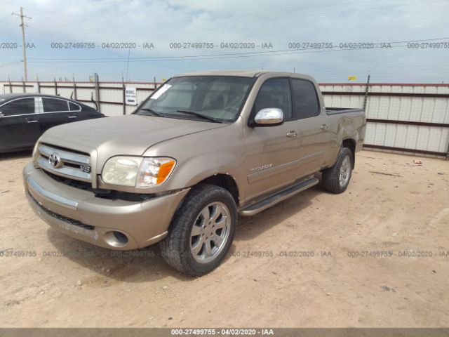 5TBET34106S517332 - 2006 TOYOTA TUNDRA DOUBLE CAB SR5 Gold photo 2