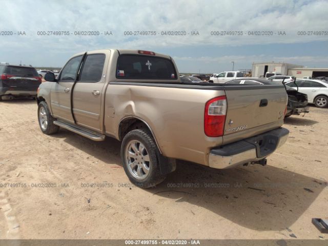 5TBET34106S517332 - 2006 TOYOTA TUNDRA DOUBLE CAB SR5 Gold photo 3